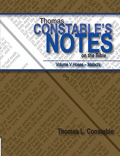9781938484124: Thomas Constable Notes on the Bible: Volume V Hosea- Malachi: Volume 5