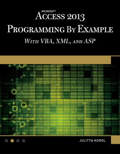 Beispielbild fr Microsoft Access 2013 Programming by Example with VBA, XML, and ASP zum Verkauf von Goodwill Books
