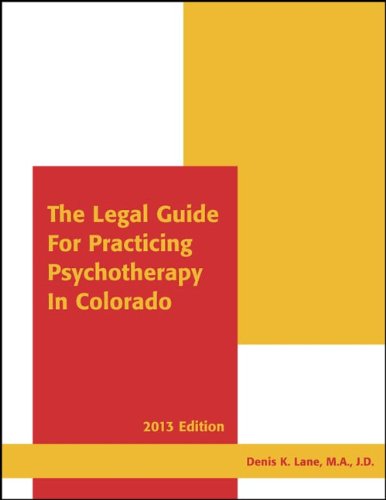 Imagen de archivo de LEGAL GDE.F/PRACTICING PSYCHOT a la venta por Goodwill of Colorado