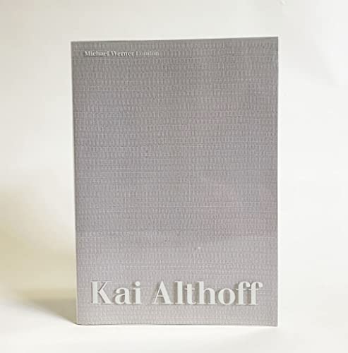 Stock image for Kai Althoff: Recent Paintings 26 September - 15 November 2014 for sale by Books From California