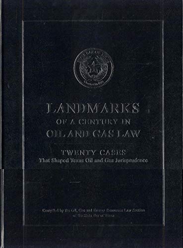 Stock image for Landmarks of a Century in Oil and Gas Law for sale by HPB-Red