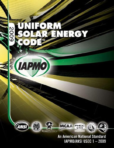 Beispielbild fr 2009 Uniform Solar Energy Code zum Verkauf von GF Books, Inc.