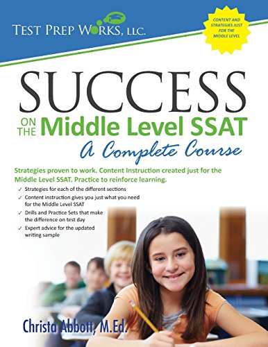 Stock image for Success on the Middle Level SSAT: A Complete Course for sale by PAPER CAVALIER US