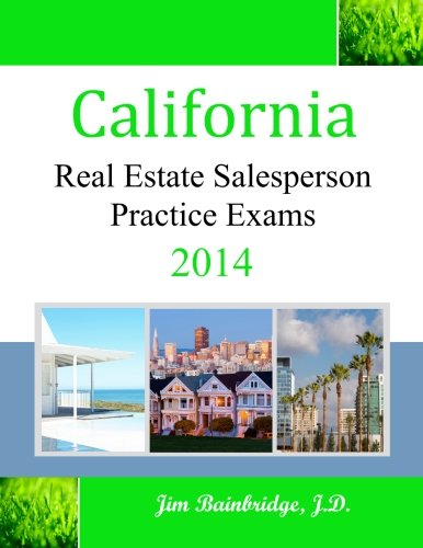 Beispielbild fr California Real Estate Salesperson Practice Exams for 2014 zum Verkauf von HPB-Red