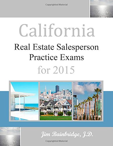 Beispielbild fr California Real Estate Salesperson Practice Exams for 2015 zum Verkauf von SecondSale