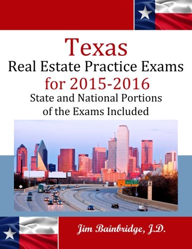 9781939526267: Texas Real Estate Practice Exams for 2015-2016: State and National Portions of the Exams Included