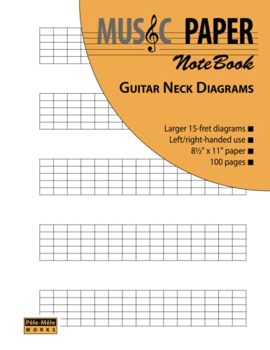 9781939619044: MUSIC PAPER NoteBook - Guitar Neck Diagrams (scales & modes)
