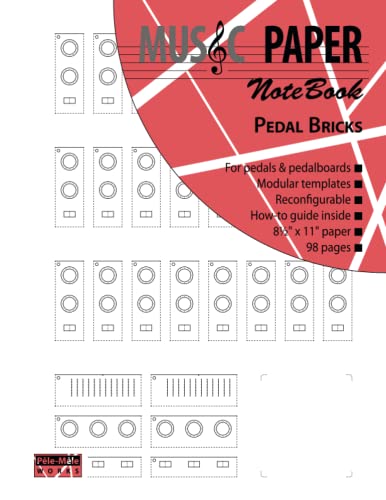 Stock image for MUSIC PAPER NoteBook - Pedal Bricks: Effects Pedal and Pedalboard Templates for sale by GF Books, Inc.