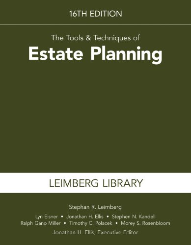 Beispielbild fr The Tools Techniques of Estate Planning zum Verkauf von Big Bill's Books
