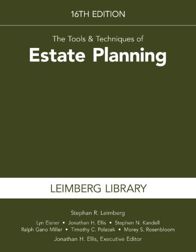 Imagen de archivo de The Tools Techniques of Estate Planning a la venta por GoldenWavesOfBooks