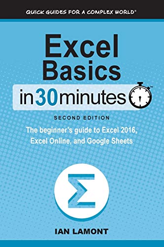 Beispielbild fr Excel Basics In 30 Minutes (2nd Edition): The quick guide to Microsoft Excel and Google Sheets zum Verkauf von BooksRun