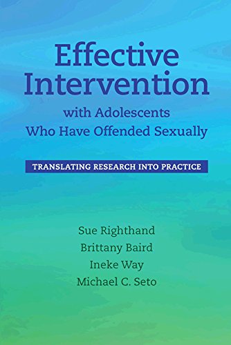 Imagen de archivo de Effective Intervention with Adolescents Who Have Offended Sexually a la venta por HPB-Ruby