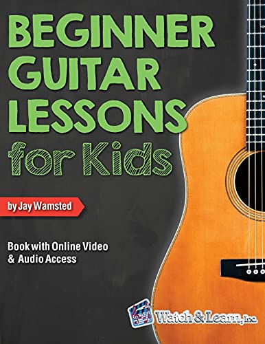 Imagen de archivo de Beginner Guitar Lessons for Kids Book : With Online Video and Audio Access a la venta por Better World Books