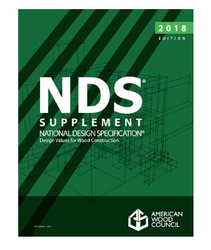 9781940383484: National Design Specification Supplement NDS Design Values for Wood Construction