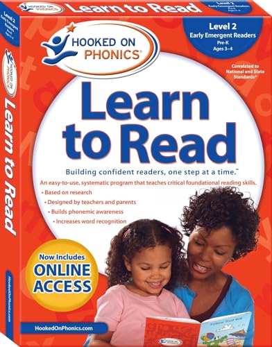 9781940384115: Hooked on Phonics Learn to Read Level 2 Pre-K, Ages 3-4: Early Emergent Readers