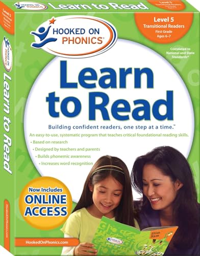 Beispielbild fr Hooked on Phonics Learn to Read - Level 5: Transitional Readers (First Grade | Ages 6-7) (5) [Paperback] Hooked on Phonics zum Verkauf von Lakeside Books