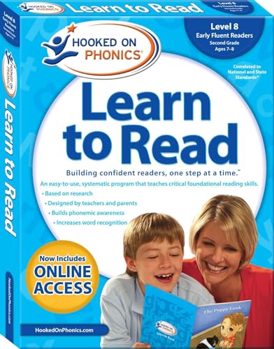 9781940384177: Hooked on Phonics Learn to Read Level 8 Second Grade Ages 7-8: Early Fluent Readers