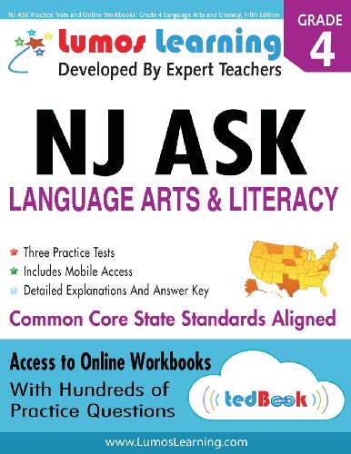 Beispielbild fr Nj Ask Practice Tests and Online Workbooks : Grade 4 Language Arts and Literacy, Fifth Edition zum Verkauf von Better World Books