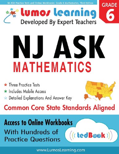 9781940484099: NJ ASK Practice Tests and Online Workbooks: Grade 6 Mathematics, Third Edition: Common Core State Standards, NJASK 2014