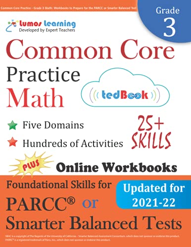 Stock image for Common Core Practice - Grade 3 Math: Workbooks to Prepare for the PARCC or Smarter Balanced Test: CCSS Aligned for sale by Your Online Bookstore