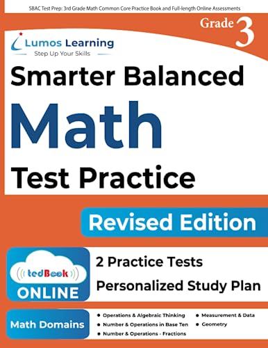 Imagen de archivo de SBAC Test Prep: 3rd Grade Math Common Core Practice Book and Full-length Online Assessments: Smarter Balanced Study Guide With Perform a la venta por ThriftBooks-Atlanta