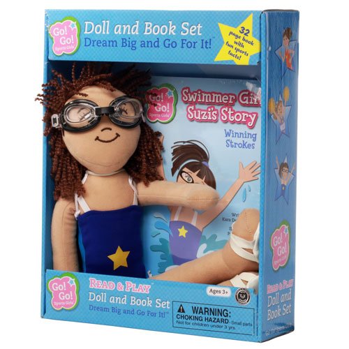 9781940731094: Swimmer Girl Suzi's Story: Winning Strokes: Read & Play Doll and Book Set (Go! Go! Sports Girls)