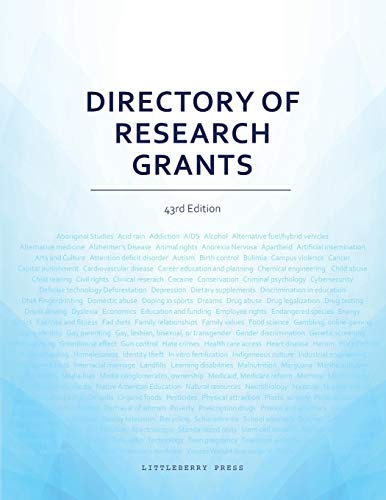 Stock image for Directory of Research Grants for sale by Books From California