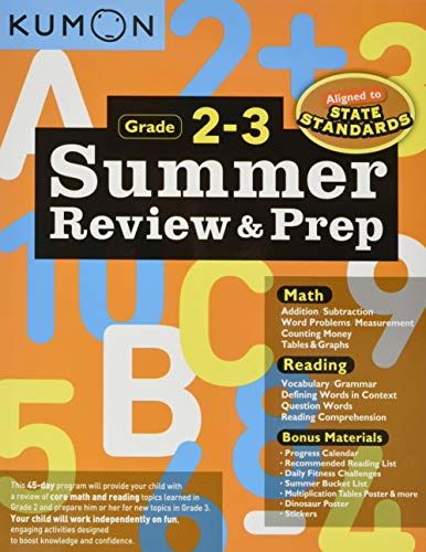 Stock image for Kumon Summer Review Prep Grades 2-3 for sale by Goodwill