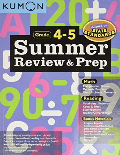 Beispielbild fr Summer Review and Prep 4-5 zum Verkauf von Books From California