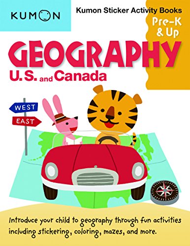 Beispielbild fr Kumon Pre K & Up Geography US and Canada Sticker Activity Book (Kumon Sticker Activity Books) zum Verkauf von Wonder Book