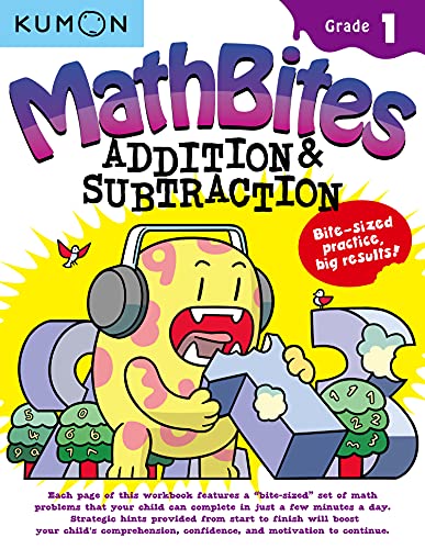 Beispielbild fr Kumon MathBites: Grade 1 Addition & Subtraction-Bite-Sized Practice, Big Results! zum Verkauf von BooksRun