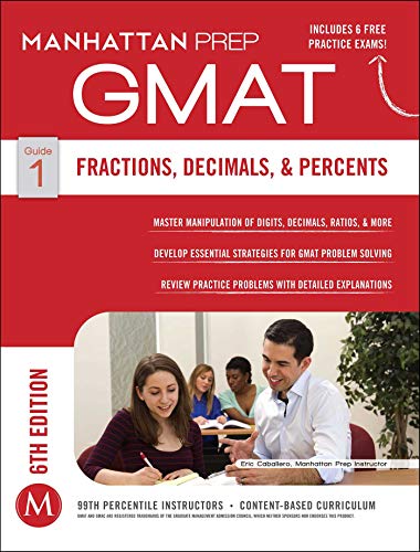 Imagen de archivo de GMAT Guide 1: Fractions, Decimals, & Percents (Manhattan Prep, GMAT Strategy Guides) a la venta por BookHolders