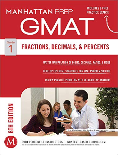 Stock image for GMAT Fractions, Decimals, & Percents (Manhattan Prep GMAT Strategy Guides) for sale by SecondSale