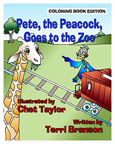 Imagen de archivo de Pete, the Peacock, Goes to the Zoo: Coloring Book Edition (Volume 2) [Soft Cover ] a la venta por booksXpress