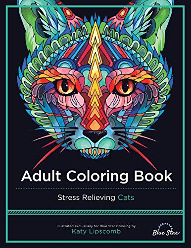 Stock image for Adult Coloring Book: Stress Relieving Cats for sale by Jenson Books Inc