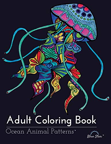 Imagen de archivo de Adult Coloring Book: Ocean Animal Patterns a la venta por Books Unplugged