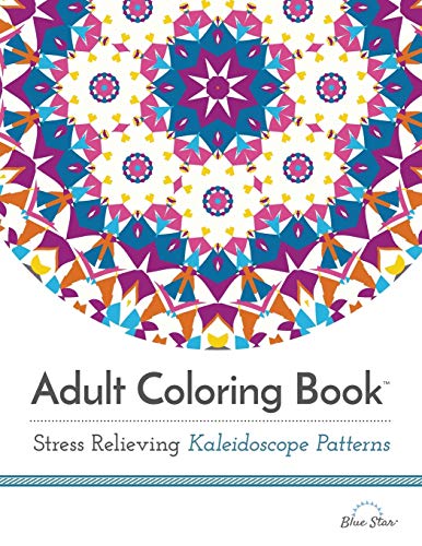 Beispielbild fr Adult Coloring Book: Stress Relieving Kaleidoscope Patterns zum Verkauf von Hawking Books