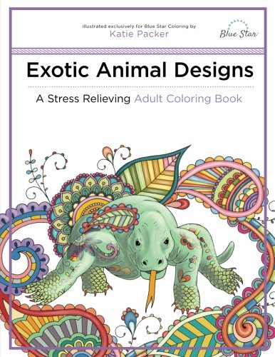 9781941325506: Exotic Animal Designs: A Stress Relieving Adult Coloring Book