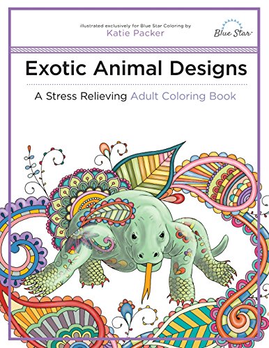 9781941325506: Exotic Animal Designs: A Stress Relieving Adult Coloring Book