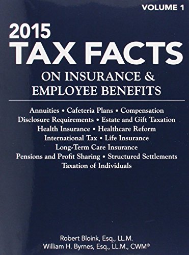 Imagen de archivo de 2015 Tax Facts on Insurance & Employee Benefits a la venta por ThriftBooks-Atlanta