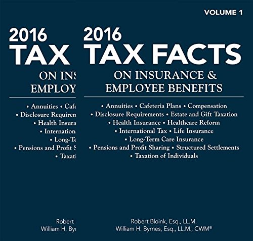 Beispielbild fr 2016 Tax Facts on Insurance & Employee Benefits zum Verkauf von ThriftBooks-Atlanta