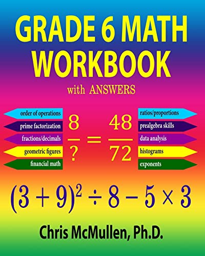 9781941691564: Grade 6 Math Workbook with Answers: 21 (Improve Your Math Fluency)