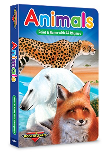 Stock image for Animals - Point & Name with 44 Rhymes Board Book by Rock 'N Learn for sale by SecondSale