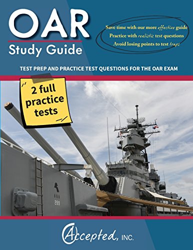 Stock image for OAR Study Guide: OAR Test Prep and Practice Test Questions for the Officer Aptitude Rating Exam for sale by HPB-Red