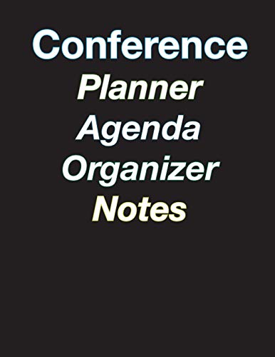 9781941775301: Large Color Coded 5-Day Conference Planner/Organizer/Agenda/Note-Taking - 8.5 x 11 - 44 pages