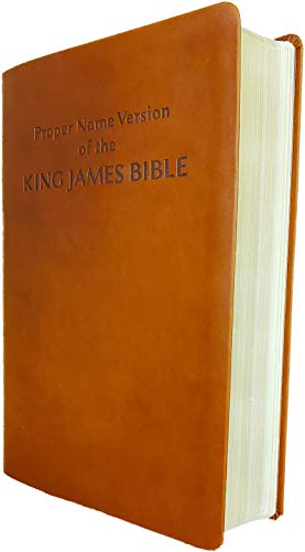 9781941793077: Proper Name Version of the King James Bible With Cross-References and Concordance Index, Large Print Overview and Study Edition, Brown Cover