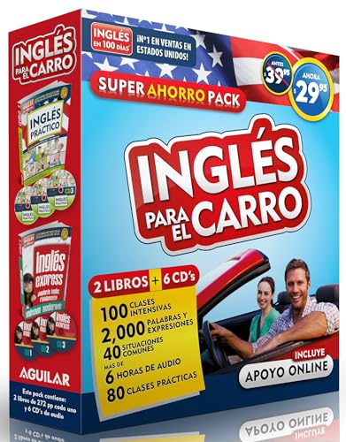 

Inglés para el carro - Audiopack (2 Paperback books + 6CDs) / English in the Car  AhorroPack (Inglés en 100 días)