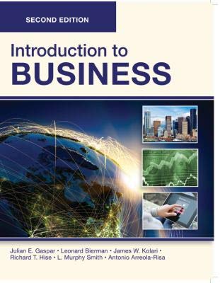 Stock image for INTRODUCTION to BUSINESS, Second Edition (Paperback-B/W) for sale by Better World Books: West