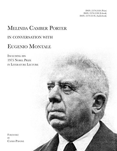 Stock image for Melinda Camber Porter In Conversation With Eugenio Montale, Milan, Italy 1976, Volume 1, Number 1 for sale by Black Dog Books