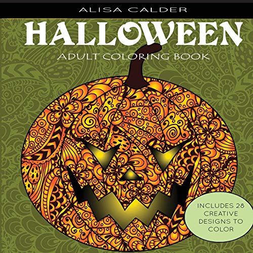 Imagen de archivo de Adult Coloring Books: Halloween Designs a la venta por GF Books, Inc.